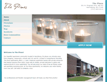 Tablet Screenshot of liveatthepinesapts.com